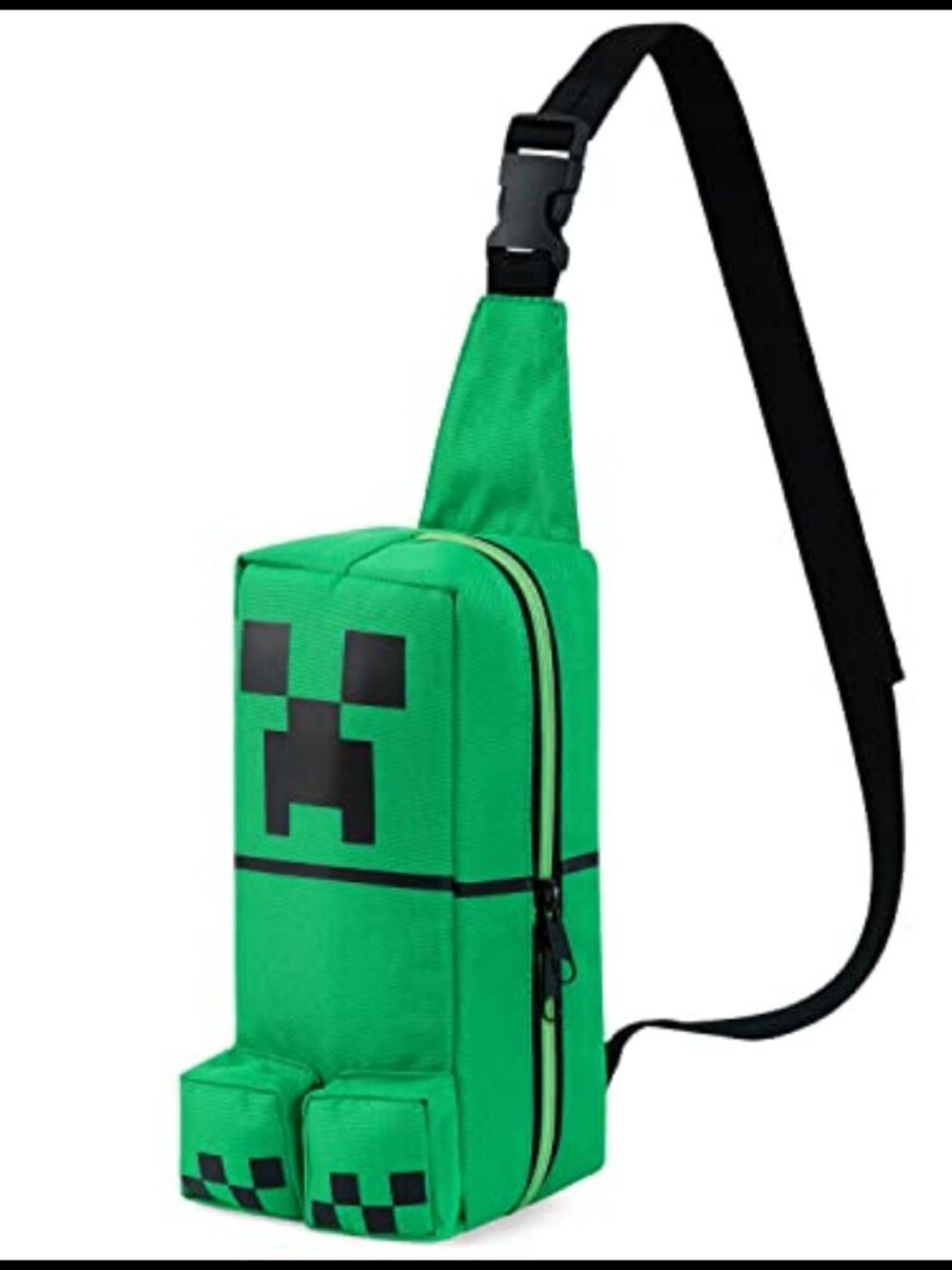 Minecraft Creeper Crossbody Bag Kids Sling Bag Adjustable Strap Travel